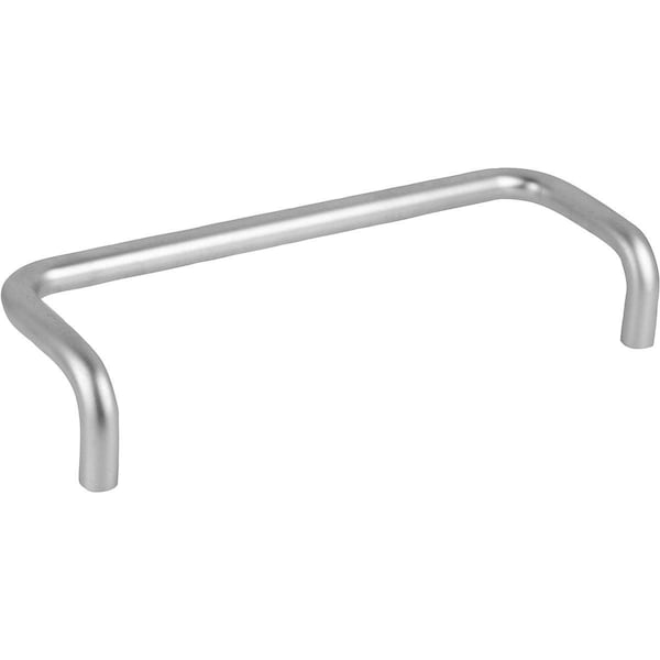 Pull Handle L=220, Form:A Steel, Matte Chromed, A=200, D=M08